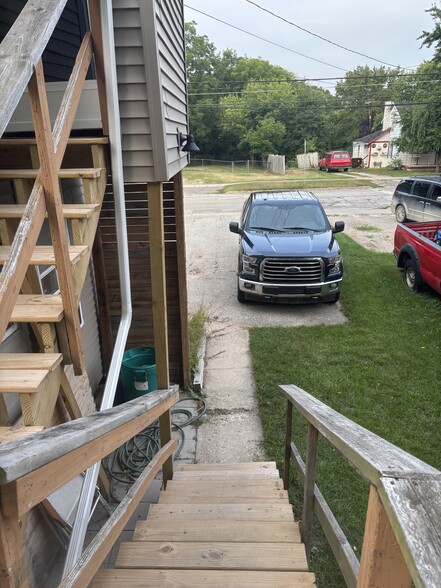 Parking on half of Driveway Two cars can easily fit front to back - 130 Grafton Ave