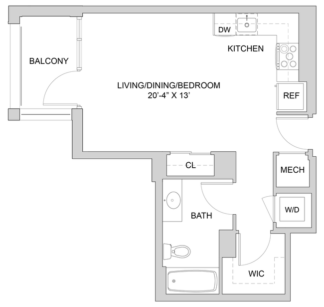 Floorplan - The Modern at Art Place