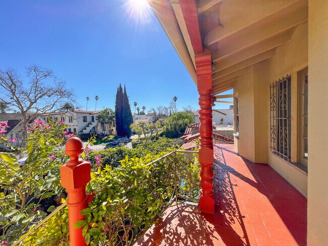 porch looking south - 1017 S Stanley Ave