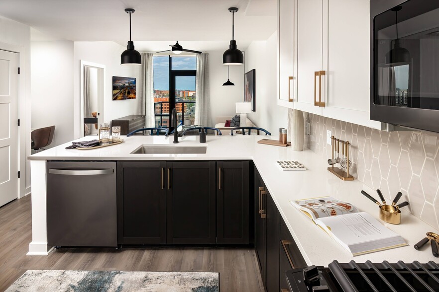 Kitchen with Gorgeous Tile Backsplash - Harlowe