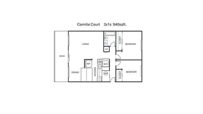 Floorplan - Camille Court Apartments
