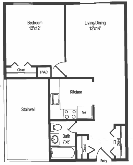 Floorplan - The Oaks at Reservoir