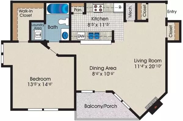 Floorplan - Gateway Village Apartments