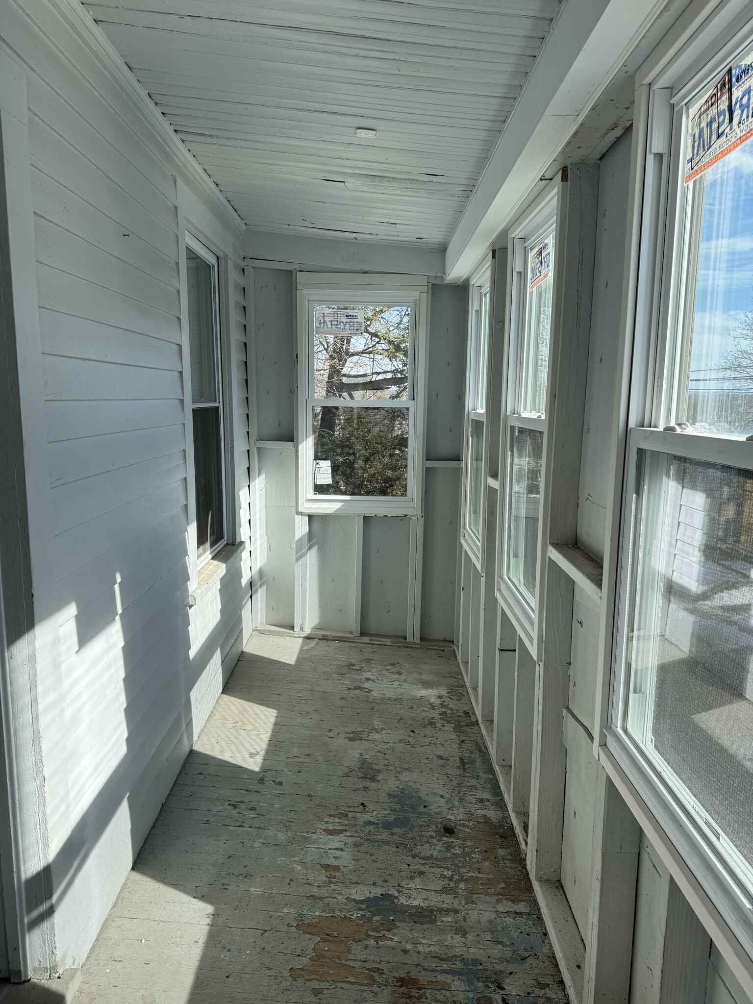 Unit 2 enclosed private porch - 128 Pleasant St