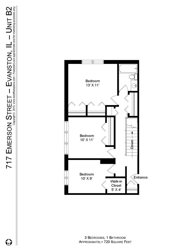 Floorplan - 717 Emerson St.