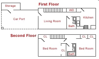 2BR/2BA - Wil-Ru Apartments