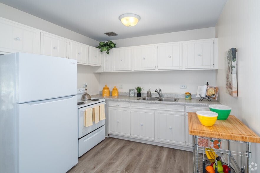 2BR, 1BA - 890SF - Kitchen - Scenic Tree Rentals