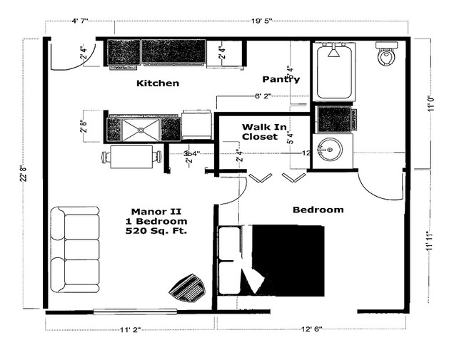 Floorplan - Pasadena Interfaith Manor