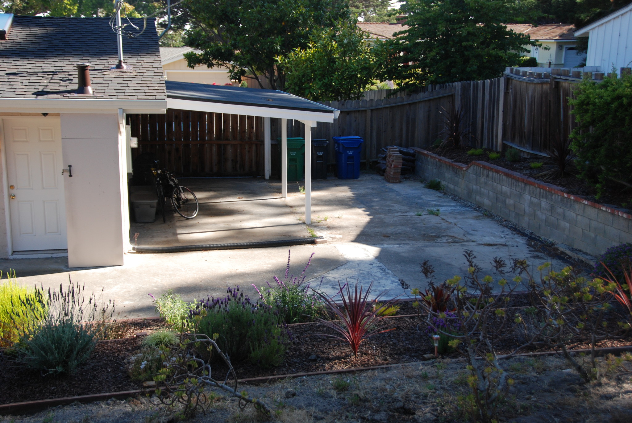 carport, from back yard - 4149 El Bosque Dr