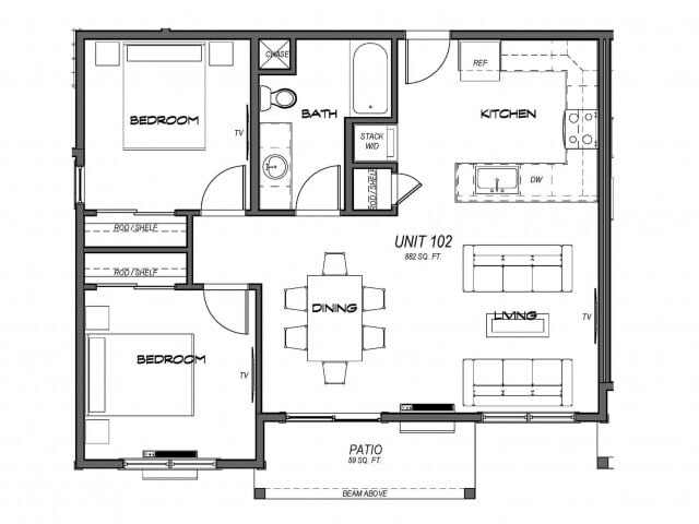 2 Bedroom - Skyles Apartments