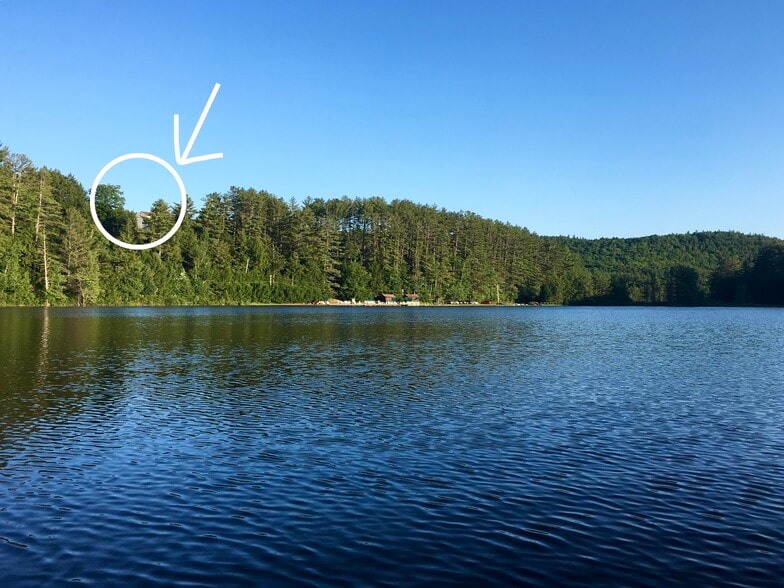 Partial lake view from the deck - 11 Overlook Ln N