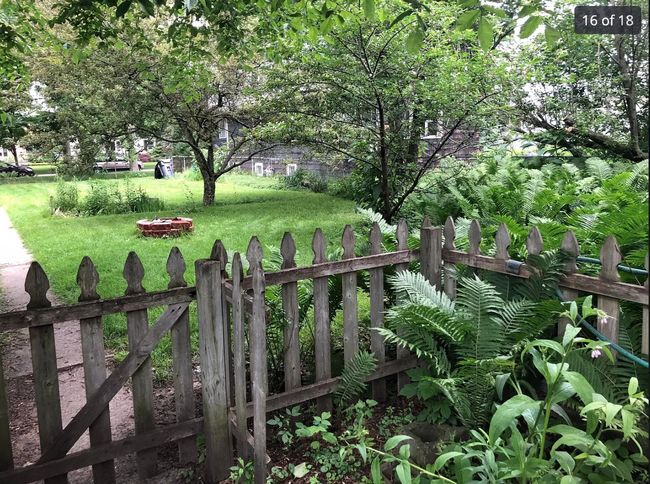 Huge fenced yard, with fire pit - 1524 Washington St