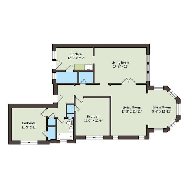 Floorplan - 5034-5046 S. Woodlawn Avenue