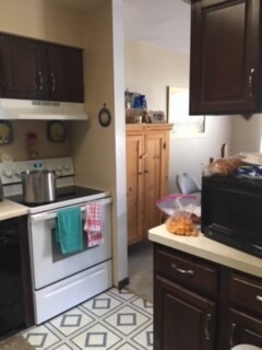 kitchen with original floor - 214 Brian Dr