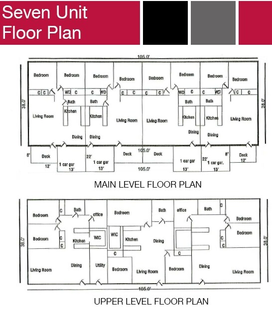 Floor Plan Seven Unit - Glasford Multi-Family