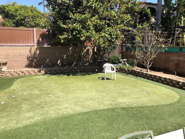 Back yard golf putting area - 923 6th St