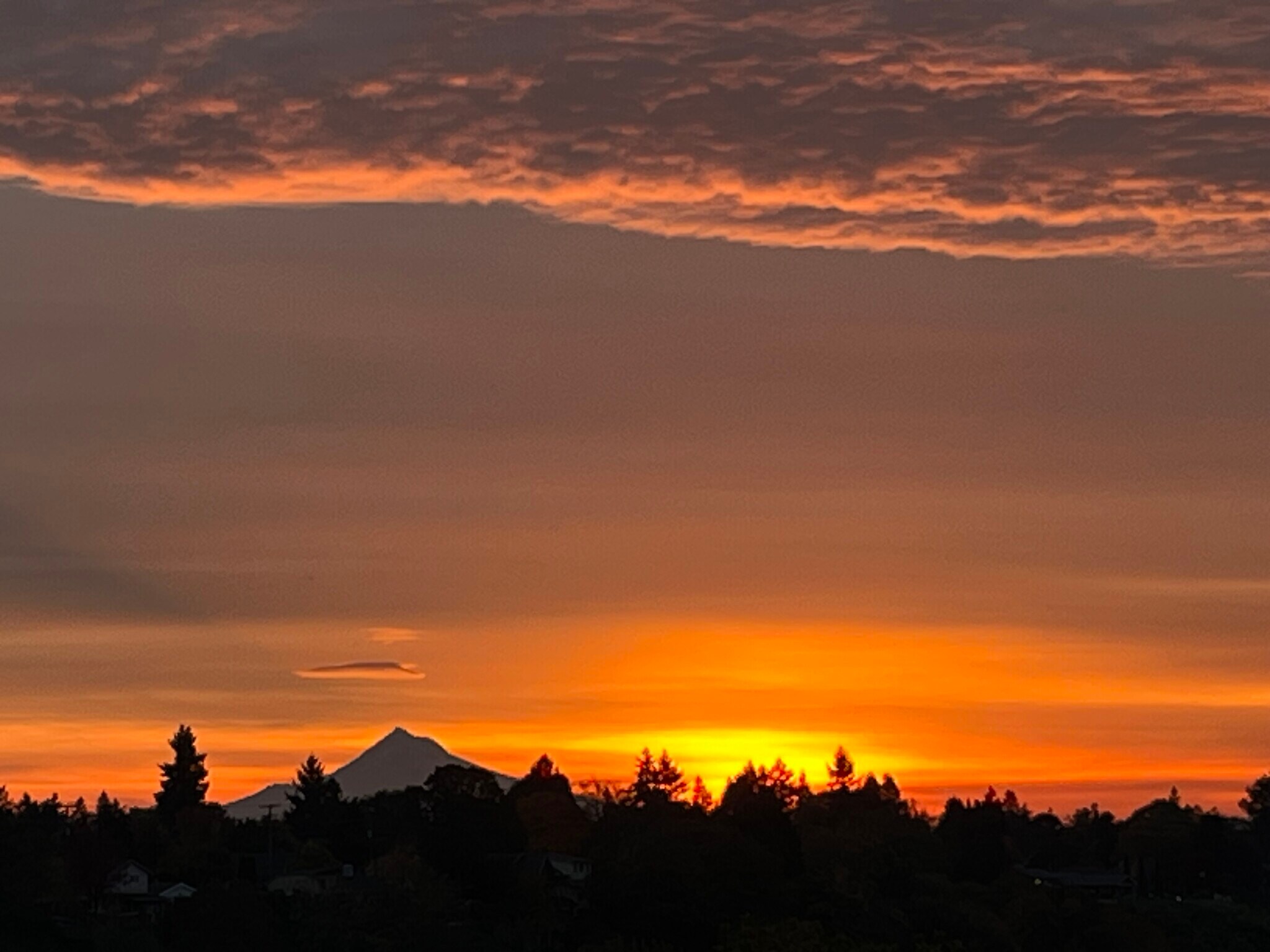 View east at sunrise, taken from deck - 7511 N Edgewater Ave