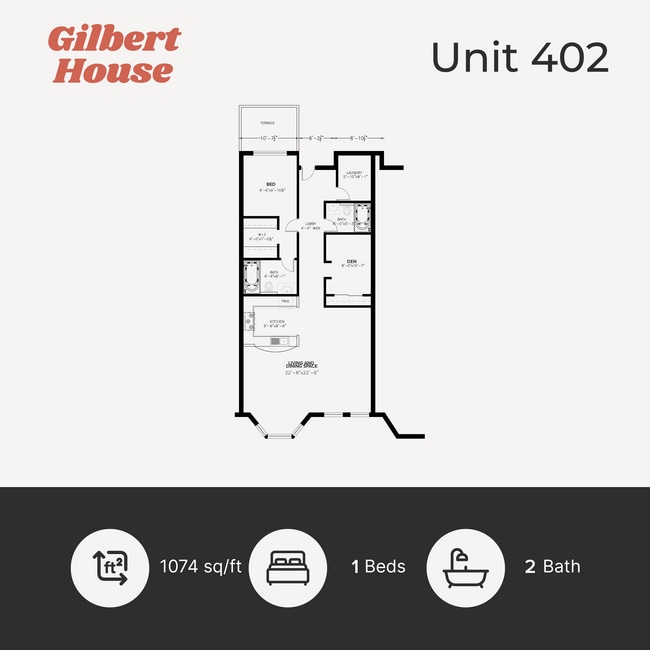 Floorplan - Gilbert House Apartments