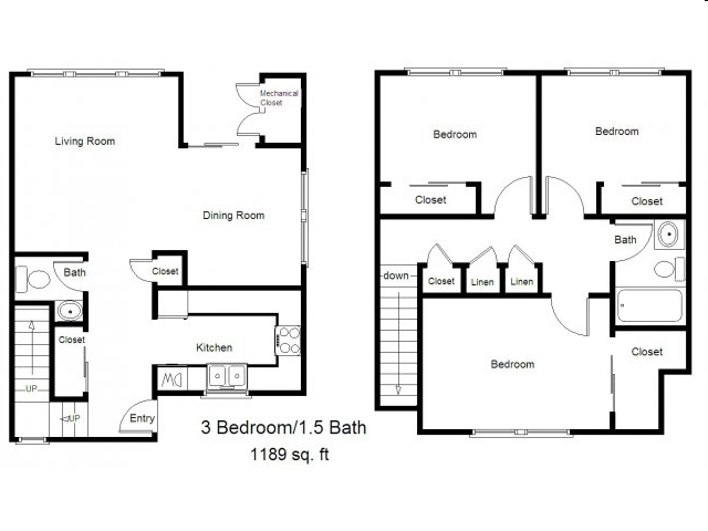 3BR/1.5BA - Mountain View