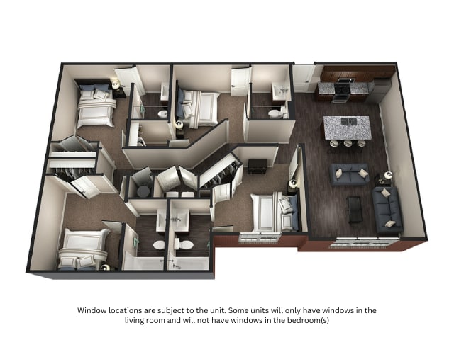 4BR/4BA - Winchester 3 - Element Communities Downtown Columbia - Hi...