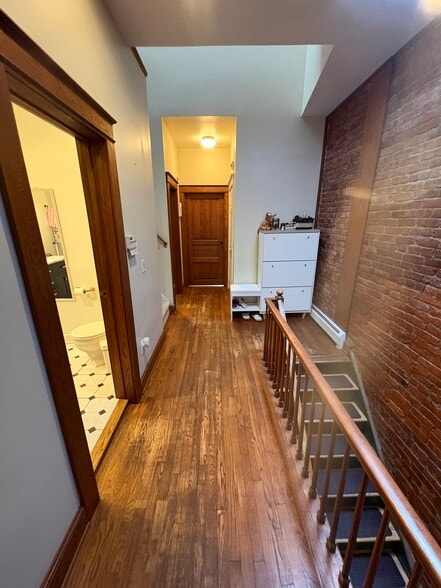 2nd Floor Hallway (skylight, lots of natural light. laundry "room" on this floor) - 342 Hudson Ave