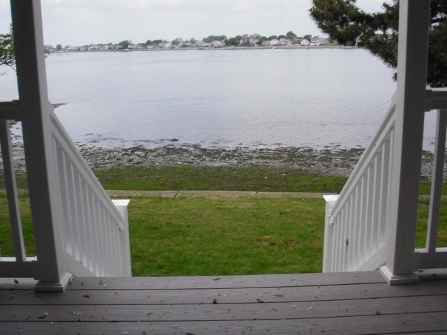 Backyard from 1st floor deck - 101 Hampton Cir