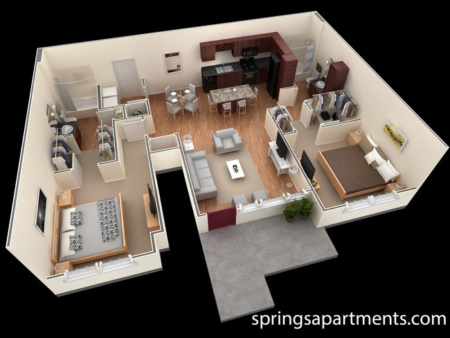 2BR/2BA - Springs at Egan Drive