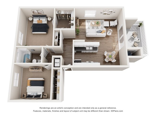 Floorplan - Valley Ridge Apartment Homes