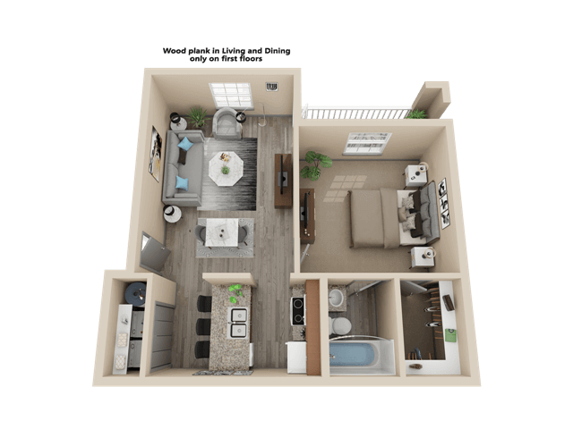 Floorplan - The Landing Apartment Homes