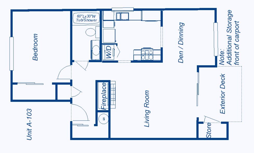 Floor Plan Condo A-103 - 8632 164th Ave NE