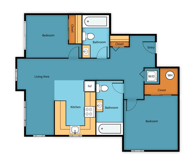 Floorplan - Sir Gallahad Apartment Homes