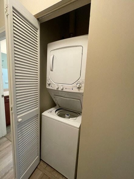 stacked washer dryer - 1755 Central Park Rd