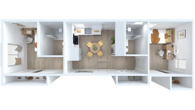 2B2B Floorplan - The Nest at 1299