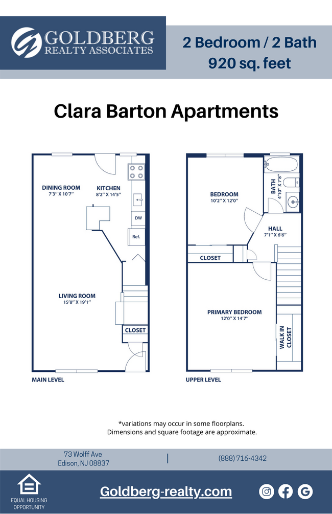 Floorplan - Clara Barton Apartments