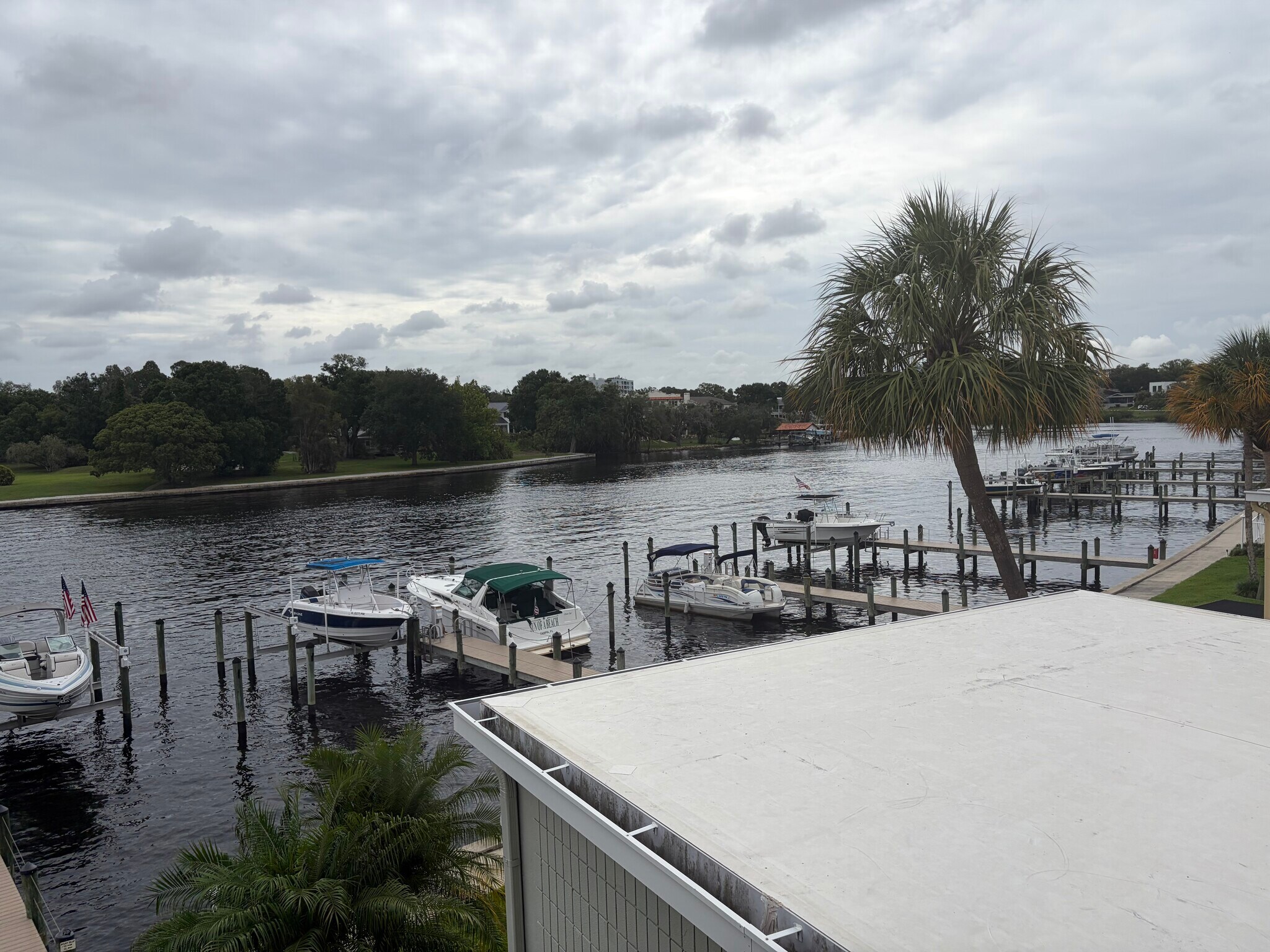 View from Master Bedroom balcony. - 2424 W Tampa Bay Blvd