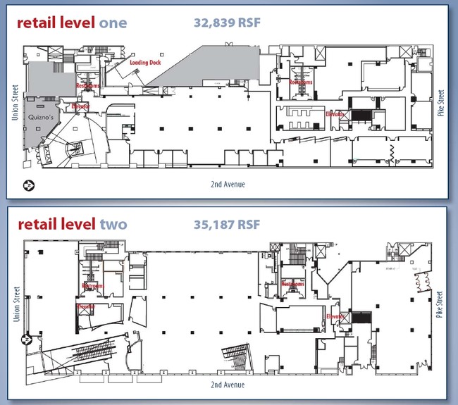Floor Plan, Retail Levels 1 & 2 - Newmark Tower