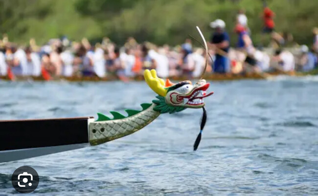 Watch the dragon boat team load up and take off - 2442 Southern Oak St