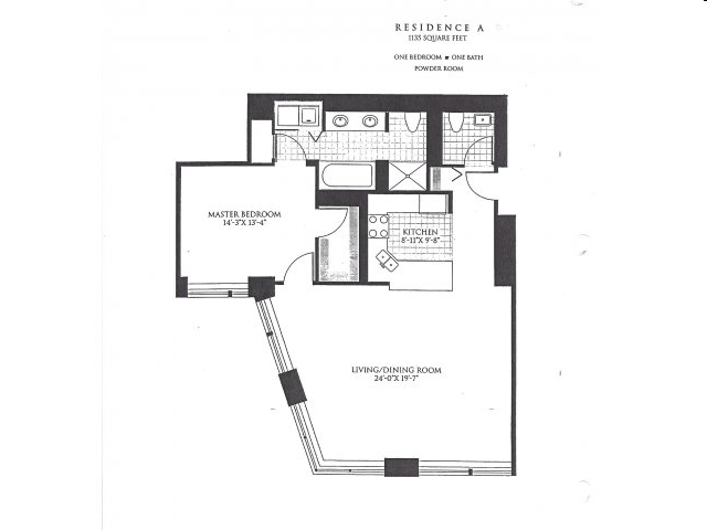 1BR/1.5BA - The Bristol Condominiums