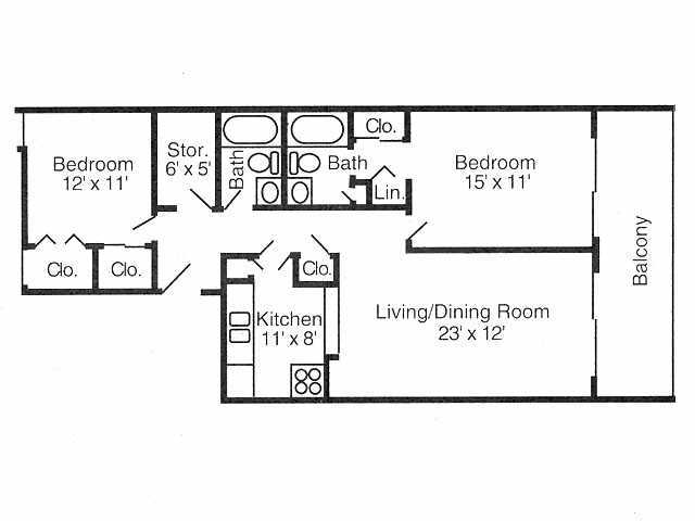 Plan 4 - Indian Lookout Apartments