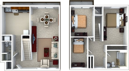 Townhome 2 - Spring Lake Apartments