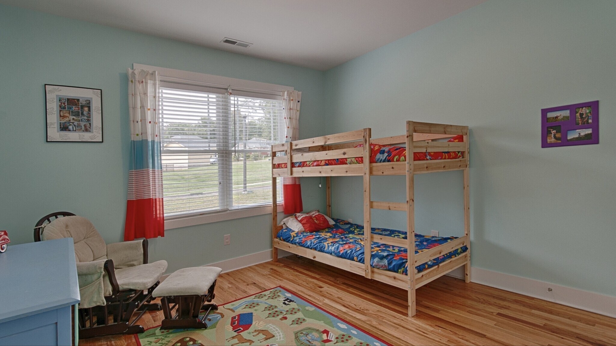 Bedroom 2 - one of four additional bedrooms, hardwood floors - 144 Estelle Park Dr