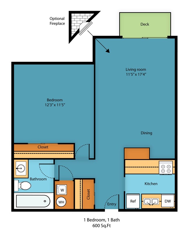 Floorplan - Casablanca Apartment Homes