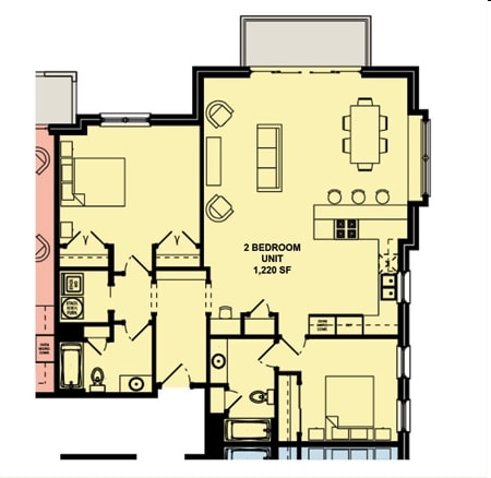 2BR/2BA - Dilworth Walk