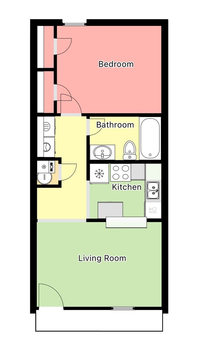 Floorplan - The Hillside Apartments