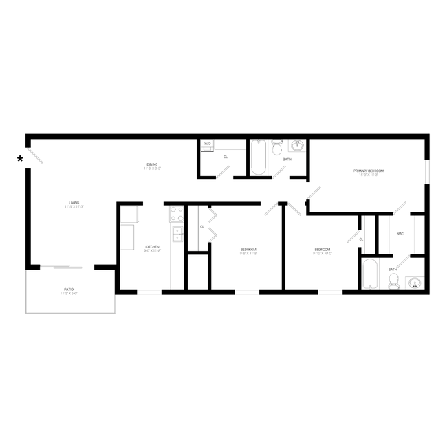 Floorplan - Tuckahoe Creek Apartments