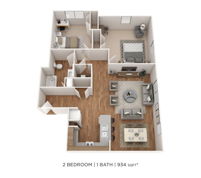 Floorplan - The Marquis at the Woods Apartment Homes