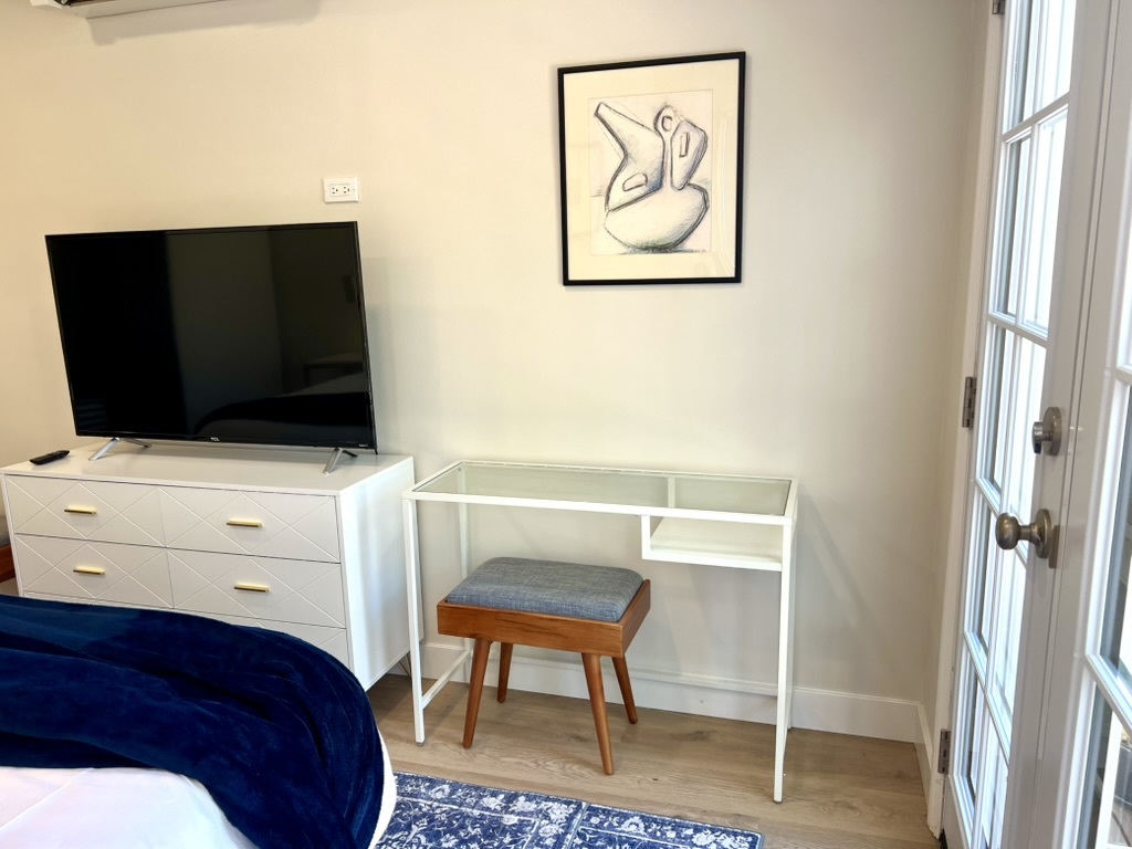 A small workspace with backyard views. - 2824 S Orange Dr