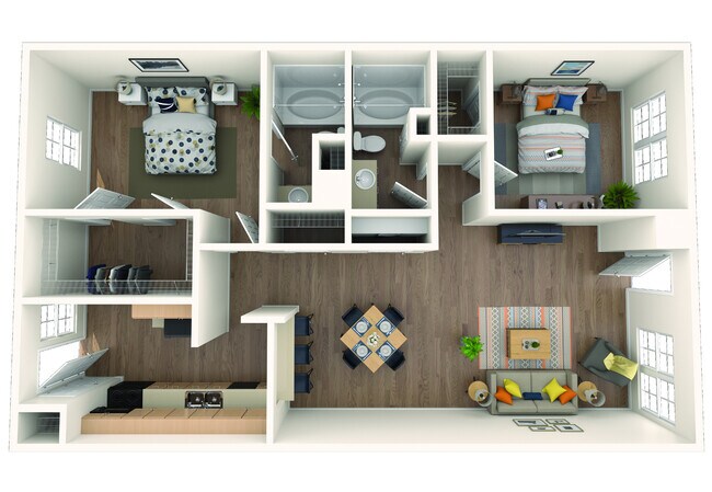 Floorplan - Flats at Wellington