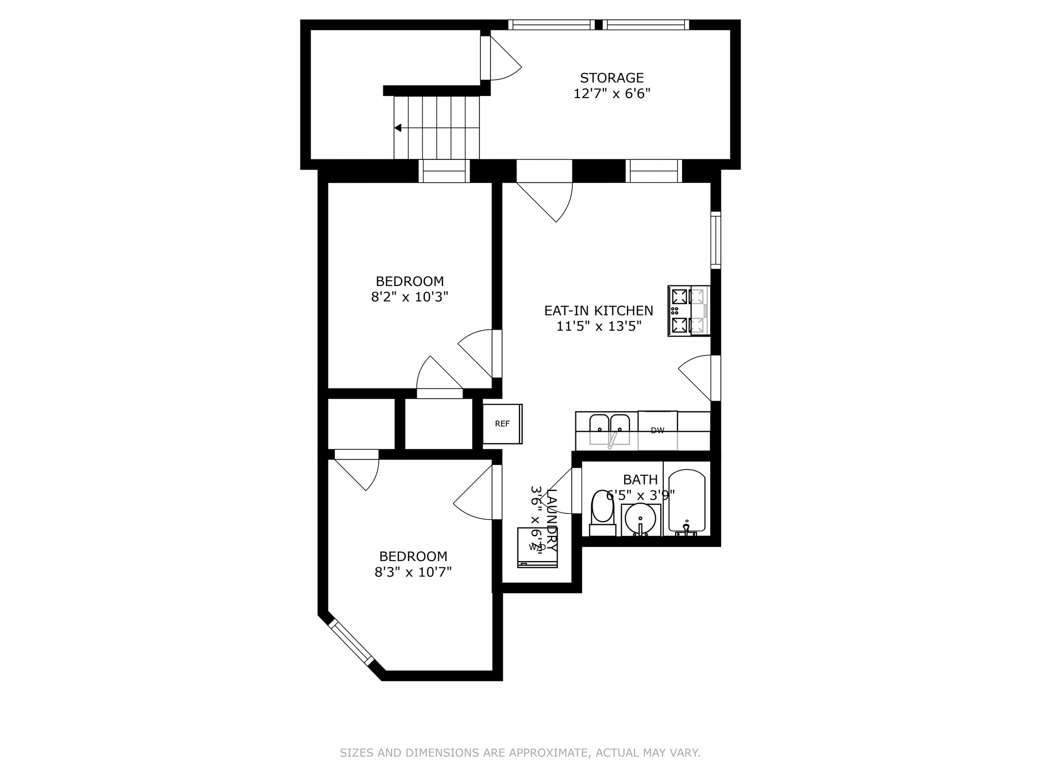 Floorplan - 2439 N Harding Ave