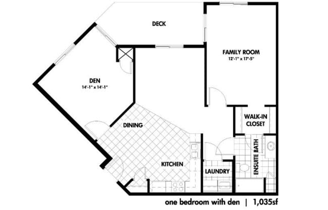 Floorplan - Lakewood Crossing Apartments